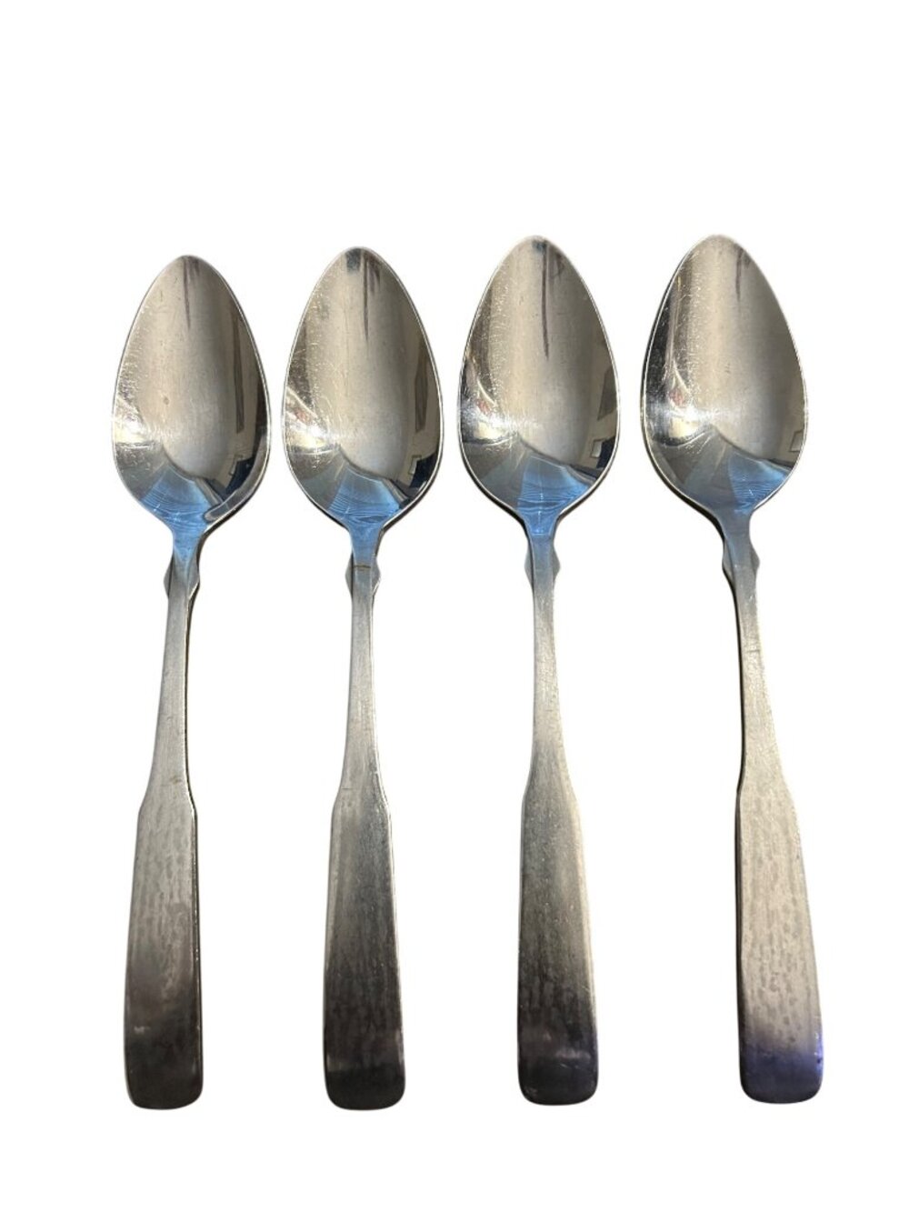 World Tableware Boston Common Stainless Steel tea spoons Set Of 4 Satin Fiddle S